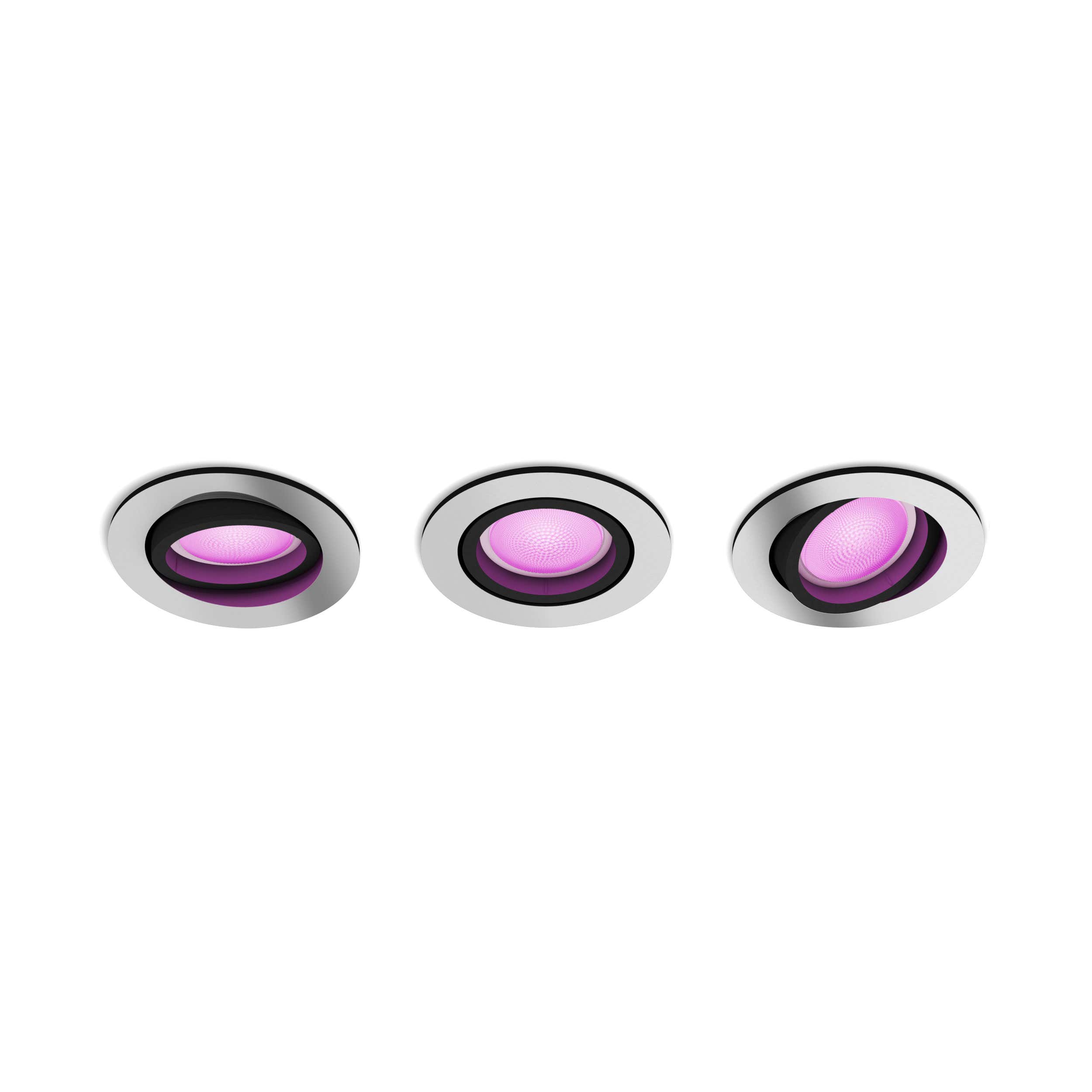 Philips Hue Centura Downlight White & Color 3-pack - Philips Hue | Bellalite Philips Hue Centura Downlight White & Color 3-pack - Philips Hue | Bellalite