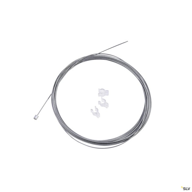 Pendelvajer inkl. kabelclips 5m - SLV | Bellalite Pendelvajer inkl. kabelclips 5m - SLV | Bellalite