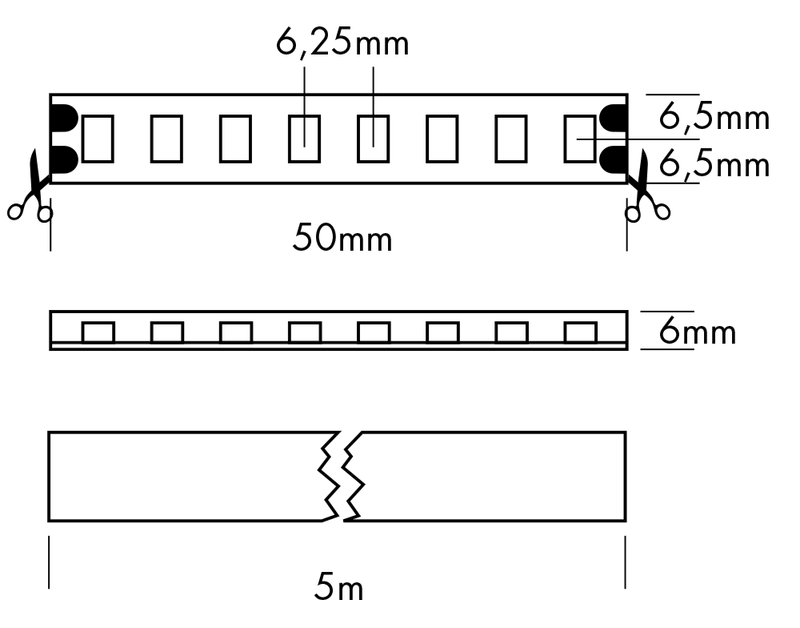 Flex Strip IP68 800 HE+ Mono, per meter - PROLED | Bellalite