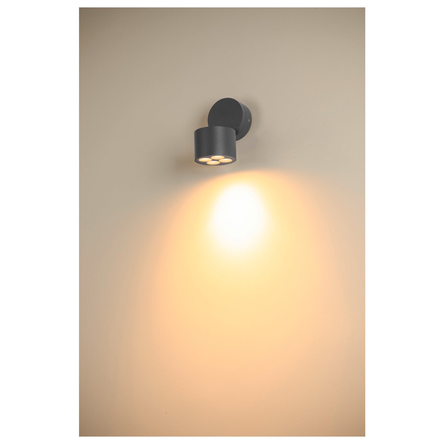 R-CUBE, wall and ceiling-mounted light, 2700/3000K, 15W, PHASE, 70°, Antracit  - SLV | Bellalite