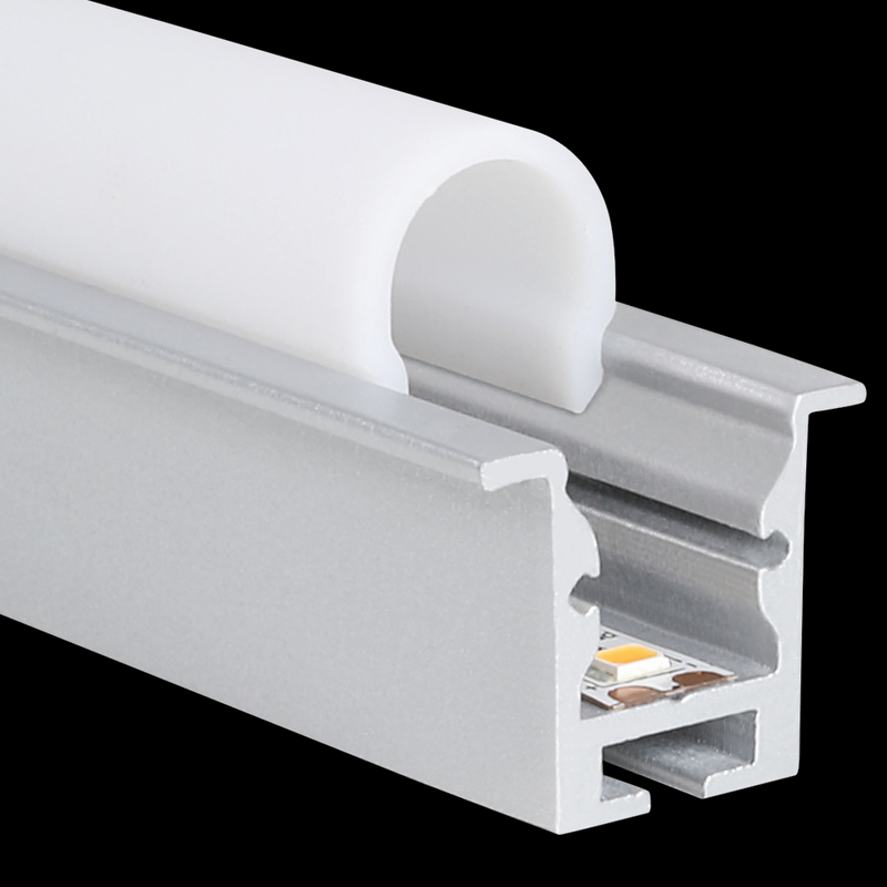 Aluminiumprofil S-Line Rec 24 ST, per meter Vit - PROLED | Bellalite