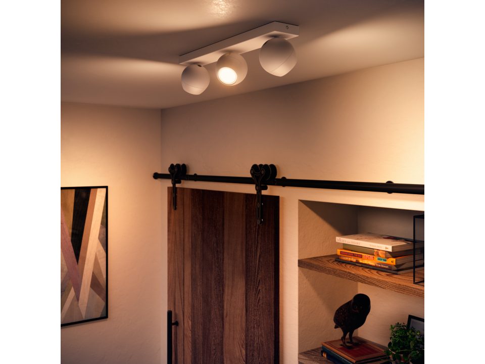 Philips Hue Buckram Trio White Ambience + Switch - Philips Hue | Bellalite