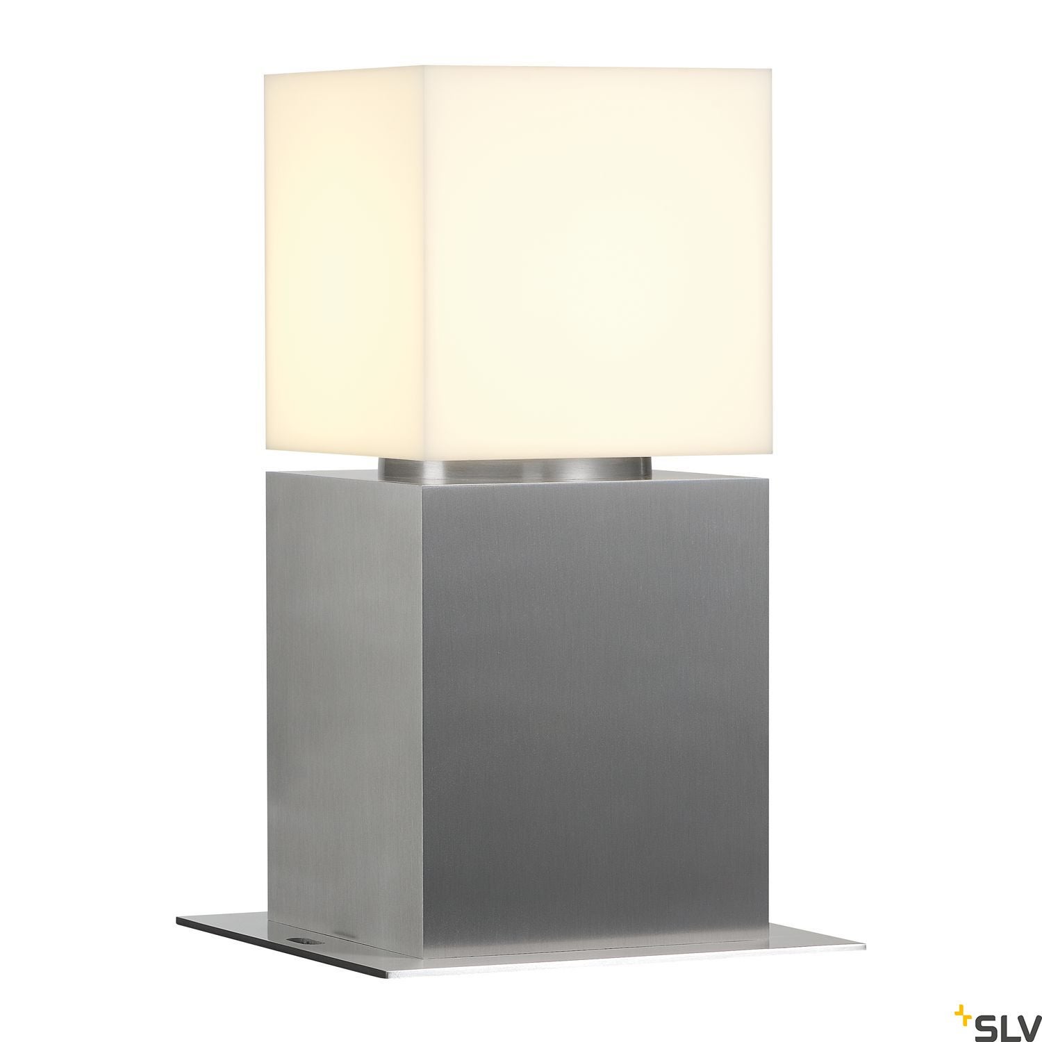 SQUARE POLE 30, E27, golvarmatur utomhus, Rostfrit  - SLV | Bellalite