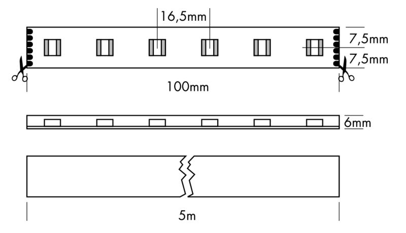Flex Strip IP68 RGB+CCT 5-IN-1, per meter  - PROLED | Bellalite