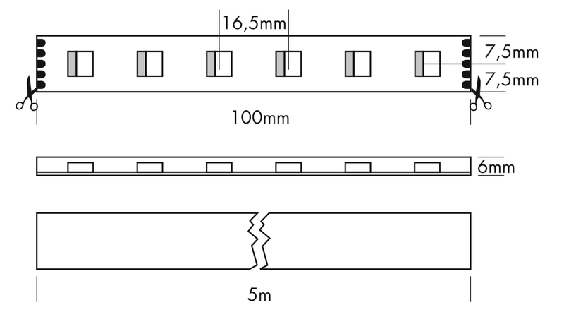 Flex Strip IP68 RGBW 4-in-1 (3000 K) 5m - PROLED | Bellalite