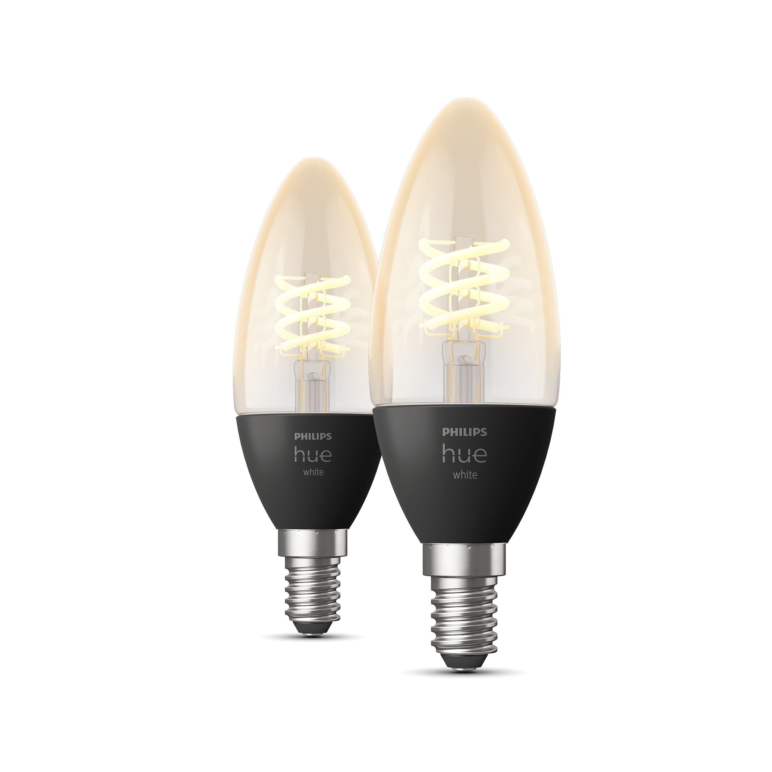 Philips Hue Filament Kron White E14 2-pack 4,5W 2700K - Philips Hue | Bellalite