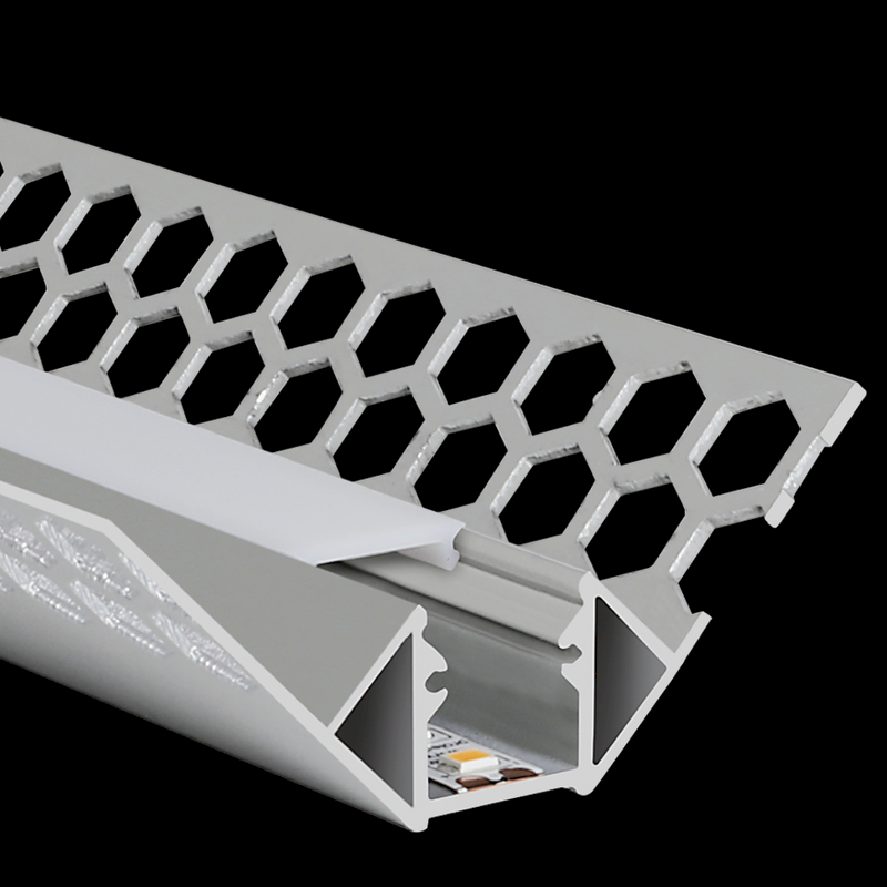 Aluminiumprofil S-Line Tiles Innerhörn, 2m Alu - PROLED | Bellalite
