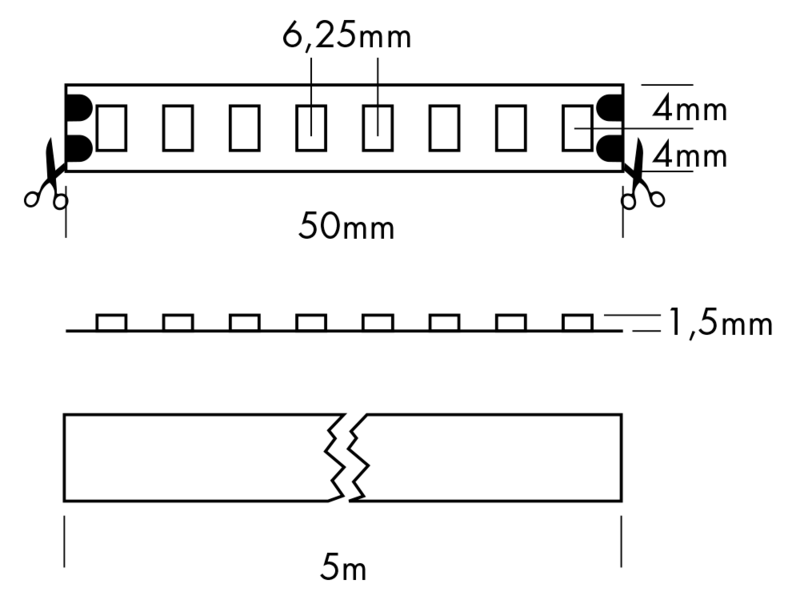 Flex Strip 800, per meter 2100K - PROLED | Bellalite