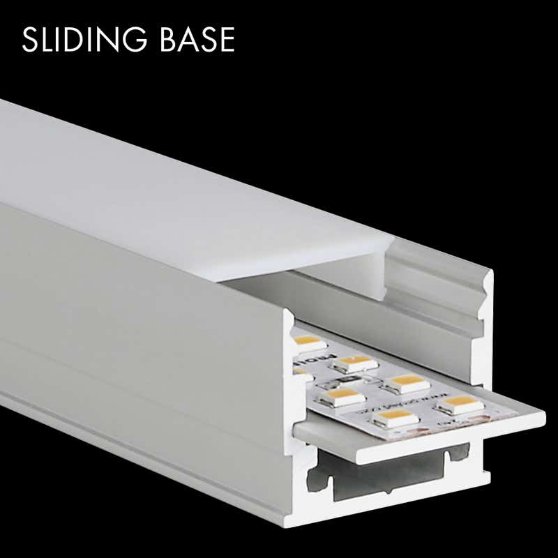 Aluminiumprofil M-Line Standard, 2m - PROLED | Bellalite Aluminiumprofil M-Line Standard, 2m - PROLED | Bellalite
