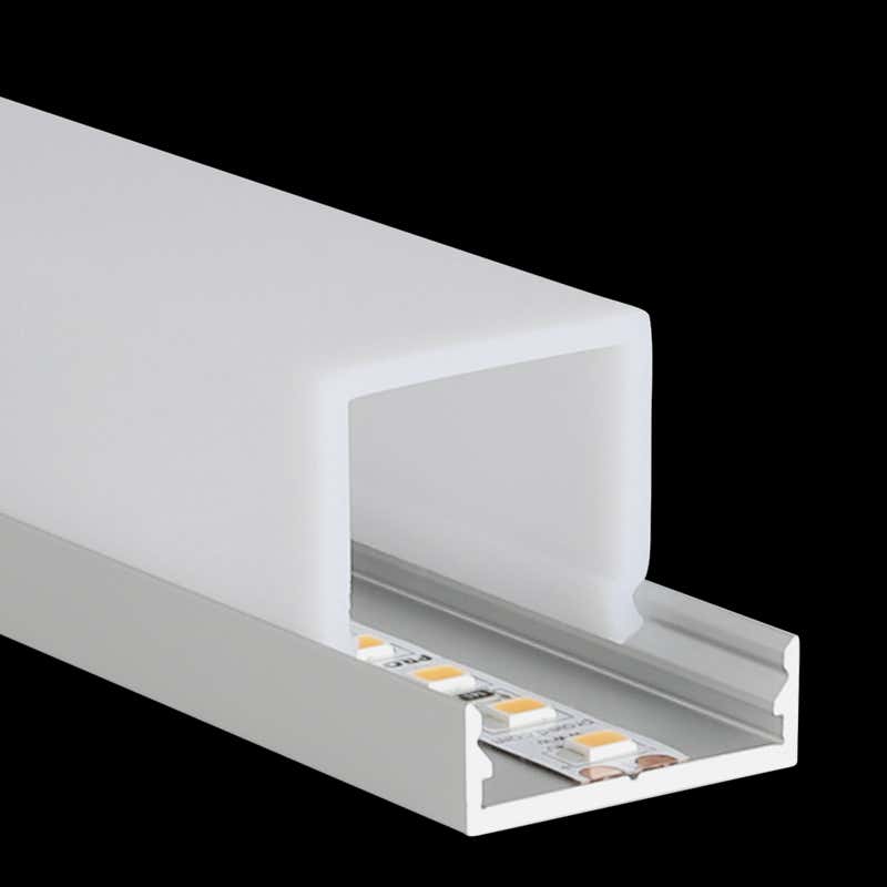 Aluminiumprofil M-Line Extra Low, 2m - PROLED | Bellalite Aluminiumprofil M-Line Extra Low, 2m - PROLED | Bellalite