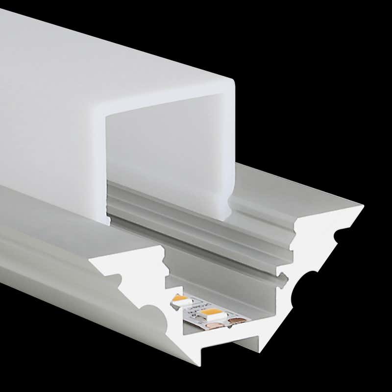 Aluminiumprofil M-Line Corner, 2m - PROLED | Bellalite Aluminiumprofil M-Line Corner, 2m - PROLED | Bellalite