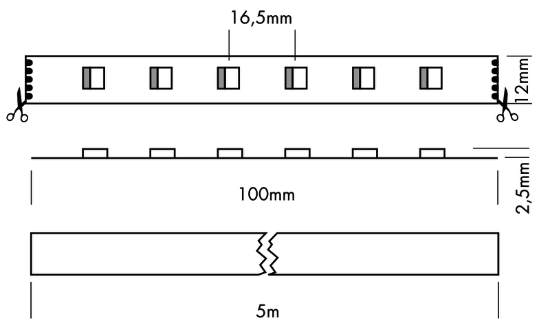 Flex Strip RGBA 4-in-1 5m RGBA - PROLED | Bellalite