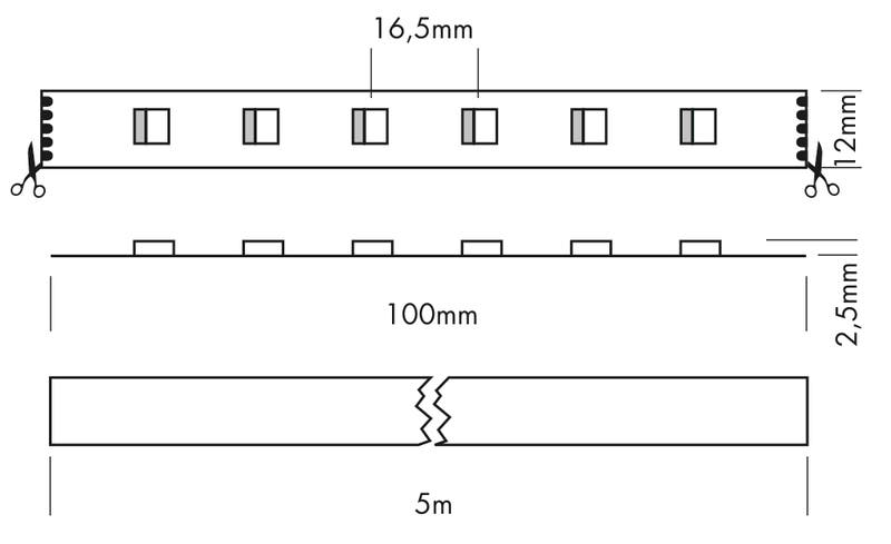 Flex Strip RGBA 4-in-1 5m RGBA - PROLED | Bellalite Flex Strip RGBA 4-in-1 5m RGBA - PROLED | Bellalite