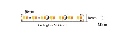 Colors LED-Strip DS8168 Dim-To-Warm 1900K-3000K 24V 14,4W/m IP20 - Colors | Bellalite