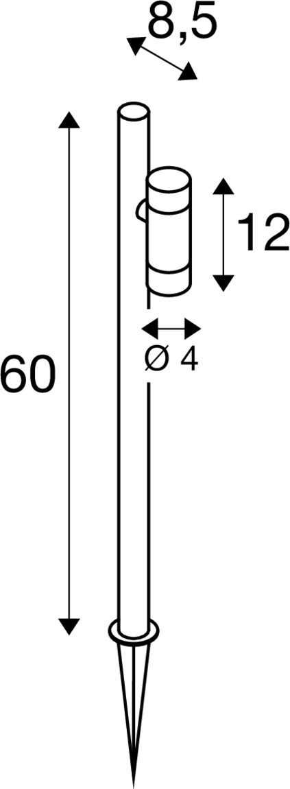 HELIA SLIM Pole single Svart - SLV | Bellalite HELIA SLIM Pole single Svart - SLV | Bellalite