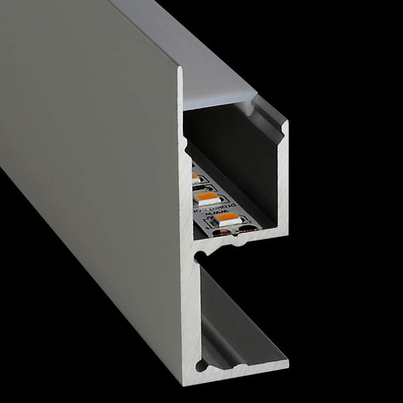 Aluminiumprofil S-Line Wall Square, per meter Alu - PROLED | Bellalite