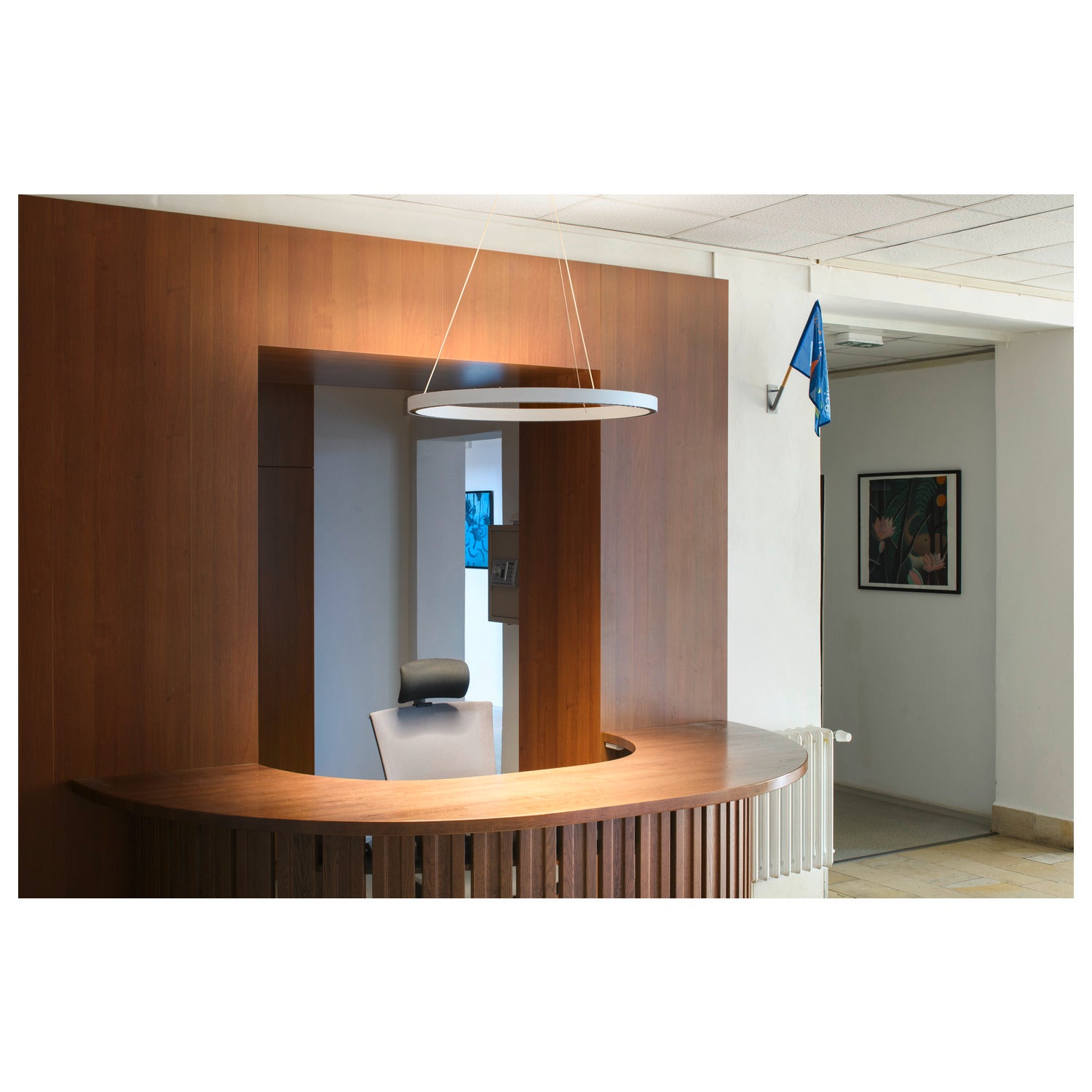 ONE CUBE UP/DOWN, pendant light, 300cm, 4000K, DALI 2, Touch, Vit  - SLV | Bellalite