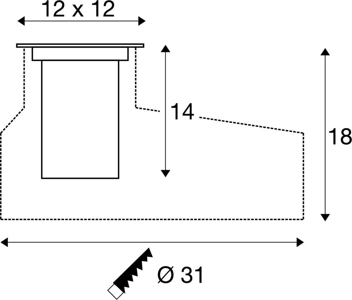 DASAR® M RL square 24° 3000K - SLV | Bellalite DASAR® M RL square 24° 3000K - SLV | Bellalite
