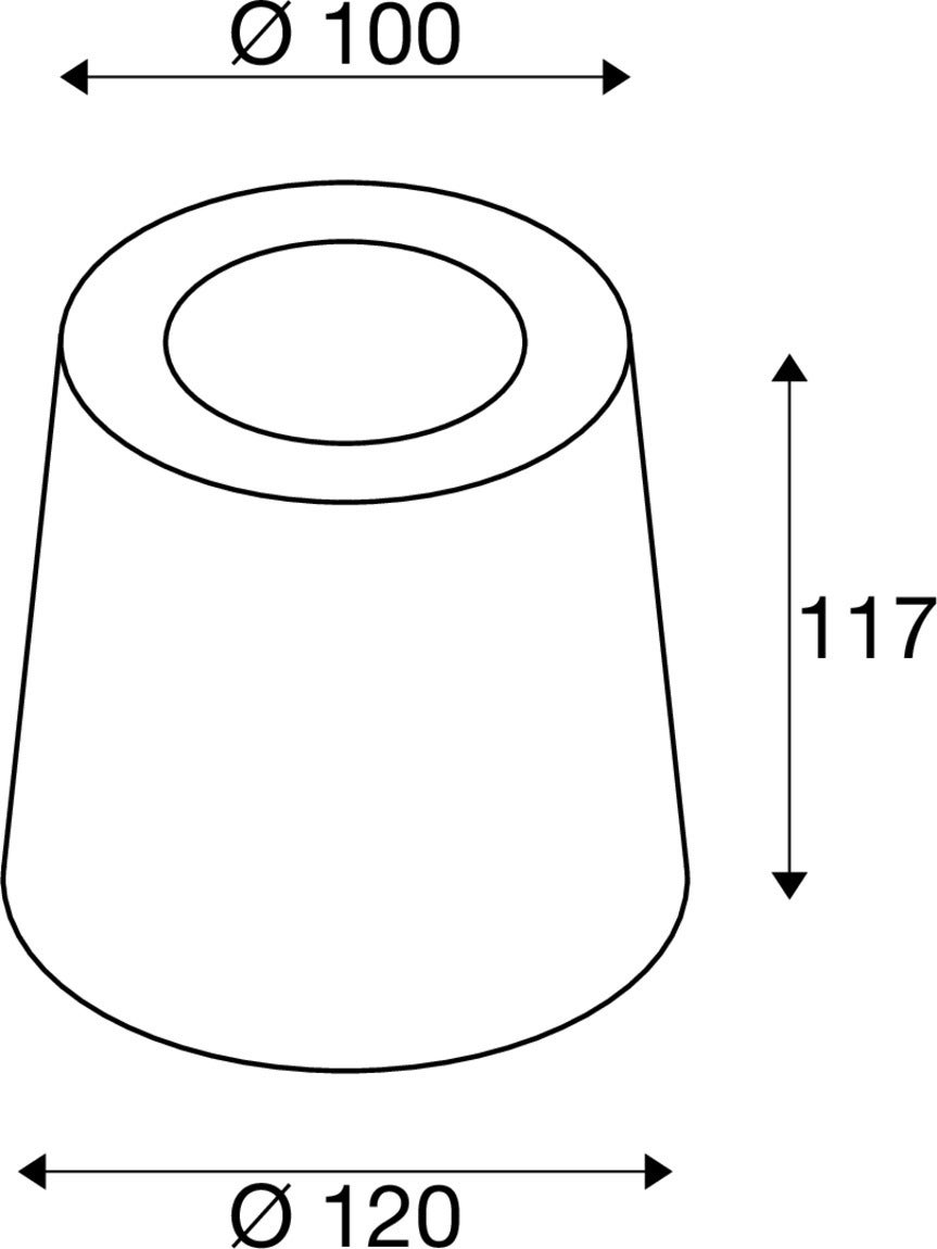 CONCRETO FL Round Grå - SLV | Bellalite