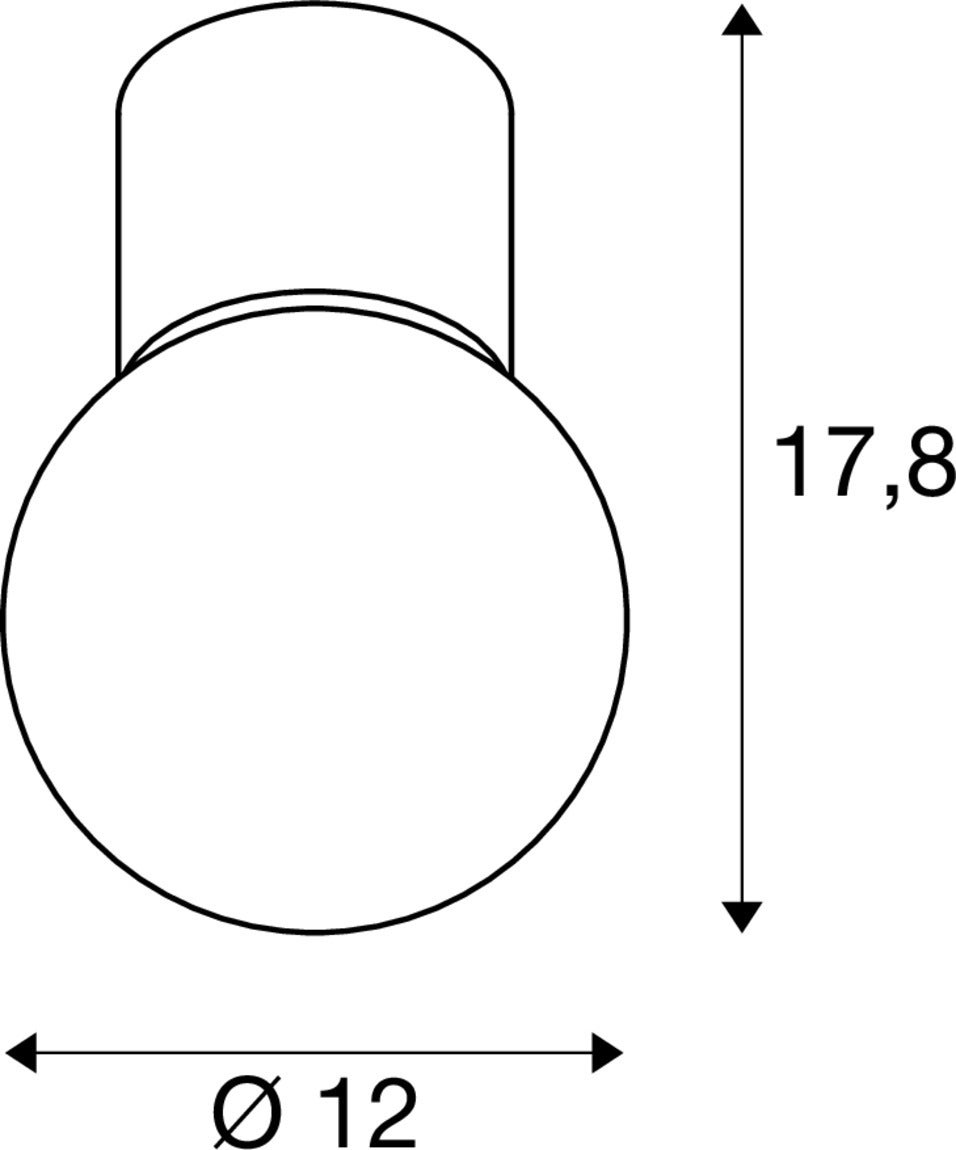 VARYT, ceiling-mounted light, round, 1x max. 6W E14, Koppar  - SLV | Bellalite