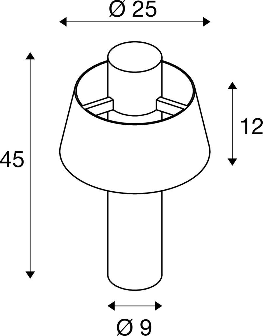 PHOTONI 45, free-standing lamp, E27, 13W, Rostfärgad  - SLV | Bellalite