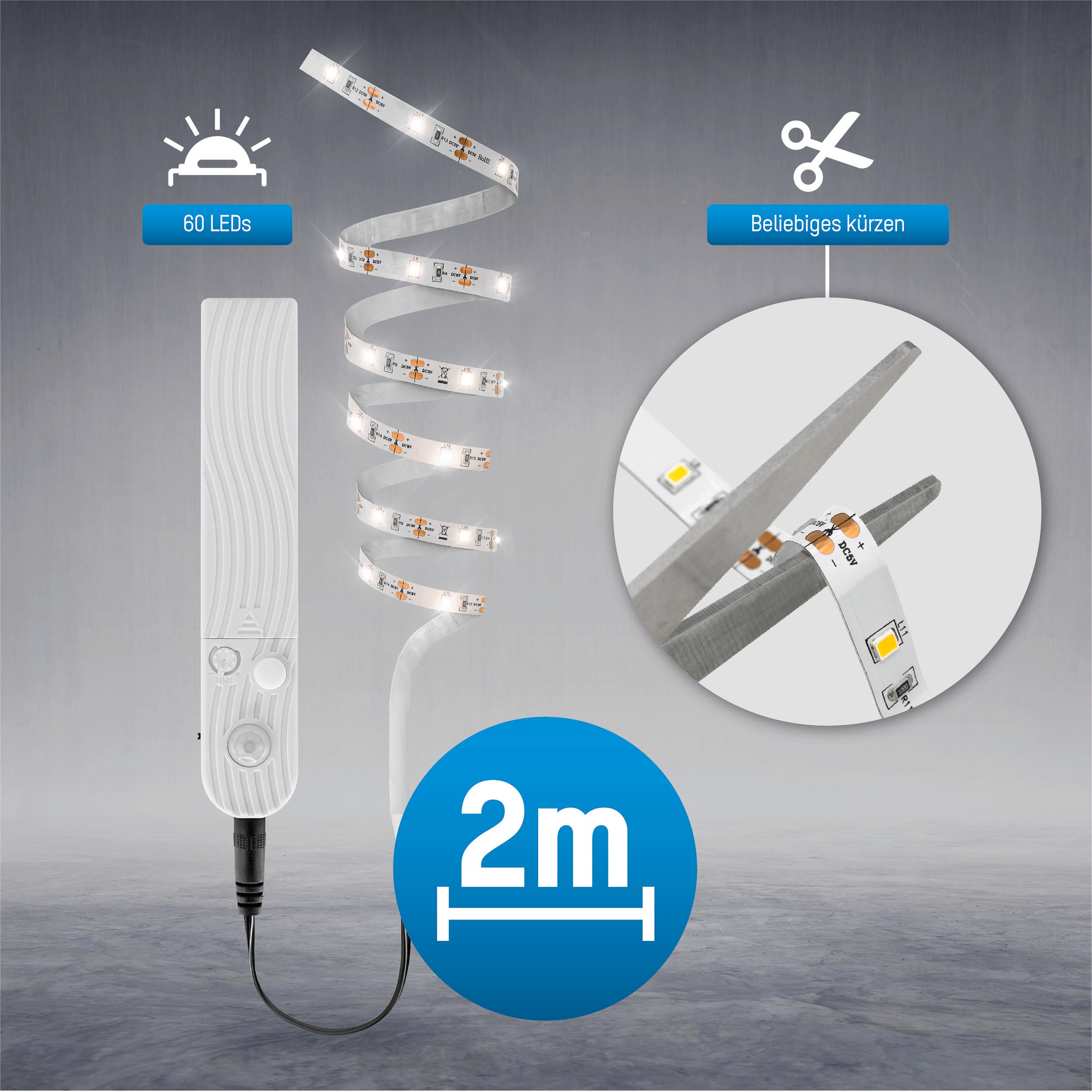 LED-Strip Sensor 2m Batteridriven 3000K - Ansmann | Bellalite