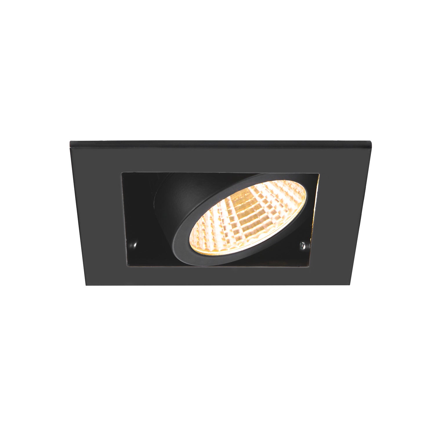 KADUX, recessed ceiling light, single, 3000K, 38°, IP 20, square, Svart  - SLV | Bellalite