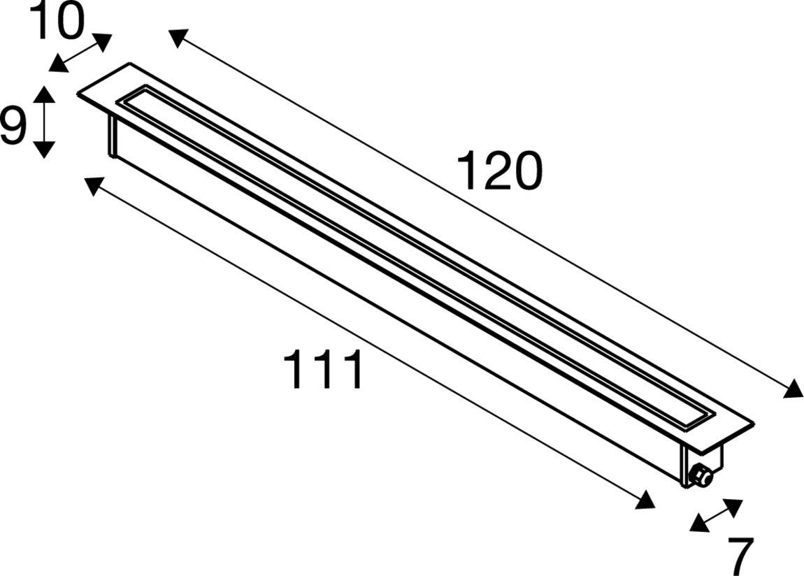 DASAR® 1200, recessed floor light, 34W, 3000K, IP65/IP67, square, Rostfritt Stål - SLV | Bellalite DASAR® 1200, recessed floor light, 34W, 3000K, IP65/IP67, square, Rostfritt Stål - SLV | Bellalite