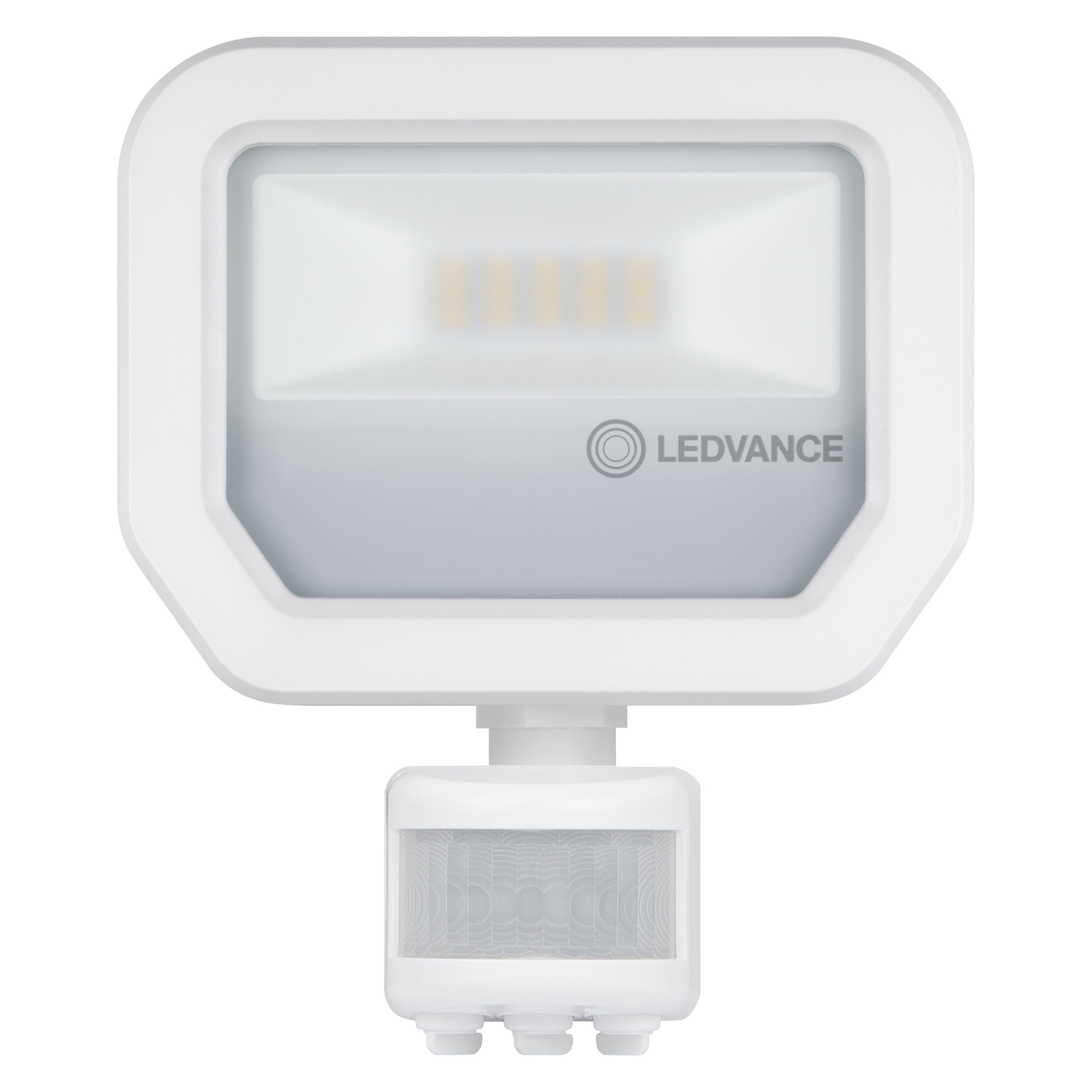 Floodlight Gen3 Sensor 10W 3000K IP65 Vit, 100° x 100°  - Ledvance | Bellalite