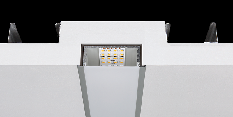 Aluminiumprofil L-Line Rec, 5m Alu - PROLED | Bellalite