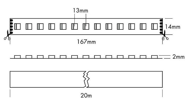 Flex Strip XTEND RGBW, per meter RGBW (W=2700K) - PROLED | Bellalite Flex Strip XTEND RGBW, per meter RGBW (W=2700K) - PROLED | Bellalite