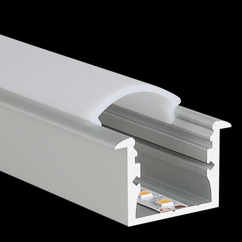 Aluminiumprofil M-Line Rec, 2m - PROLED | Bellalite Aluminiumprofil M-Line Rec, 2m - PROLED | Bellalite