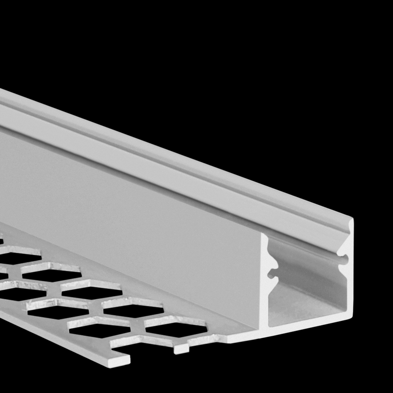Aluminiumprofil S-Line Tiles 10mm, per meter Vit - PROLED | Bellalite