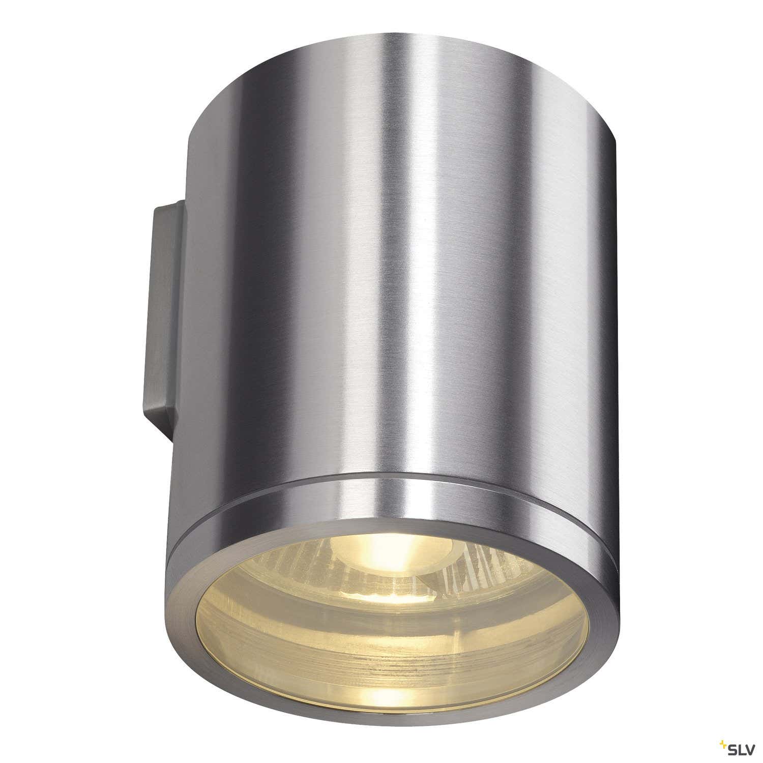 ROX WALL OUT, QPAR11, väggarmatur utomhus, borstad - SLV | Bellalite ROX WALL OUT, QPAR11, väggarmatur utomhus, borstad - SLV | Bellalite