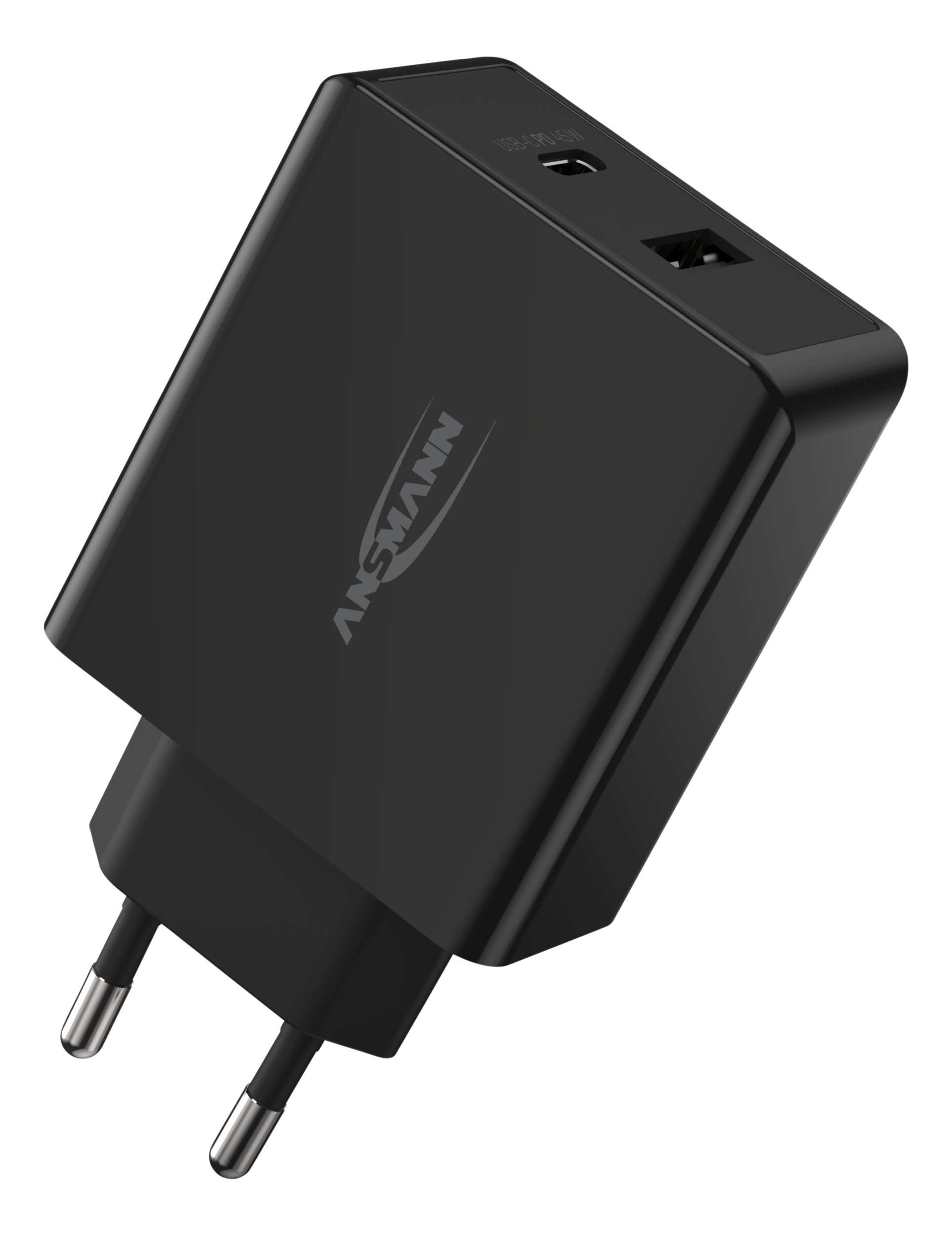 USB-PD-laddare 245PD Intelligent USB-PD charger 45 W - Ansmann | Bellalite USB-PD-laddare 245PD Intelligent USB-PD charger 45 W - Ansmann | Bellalite