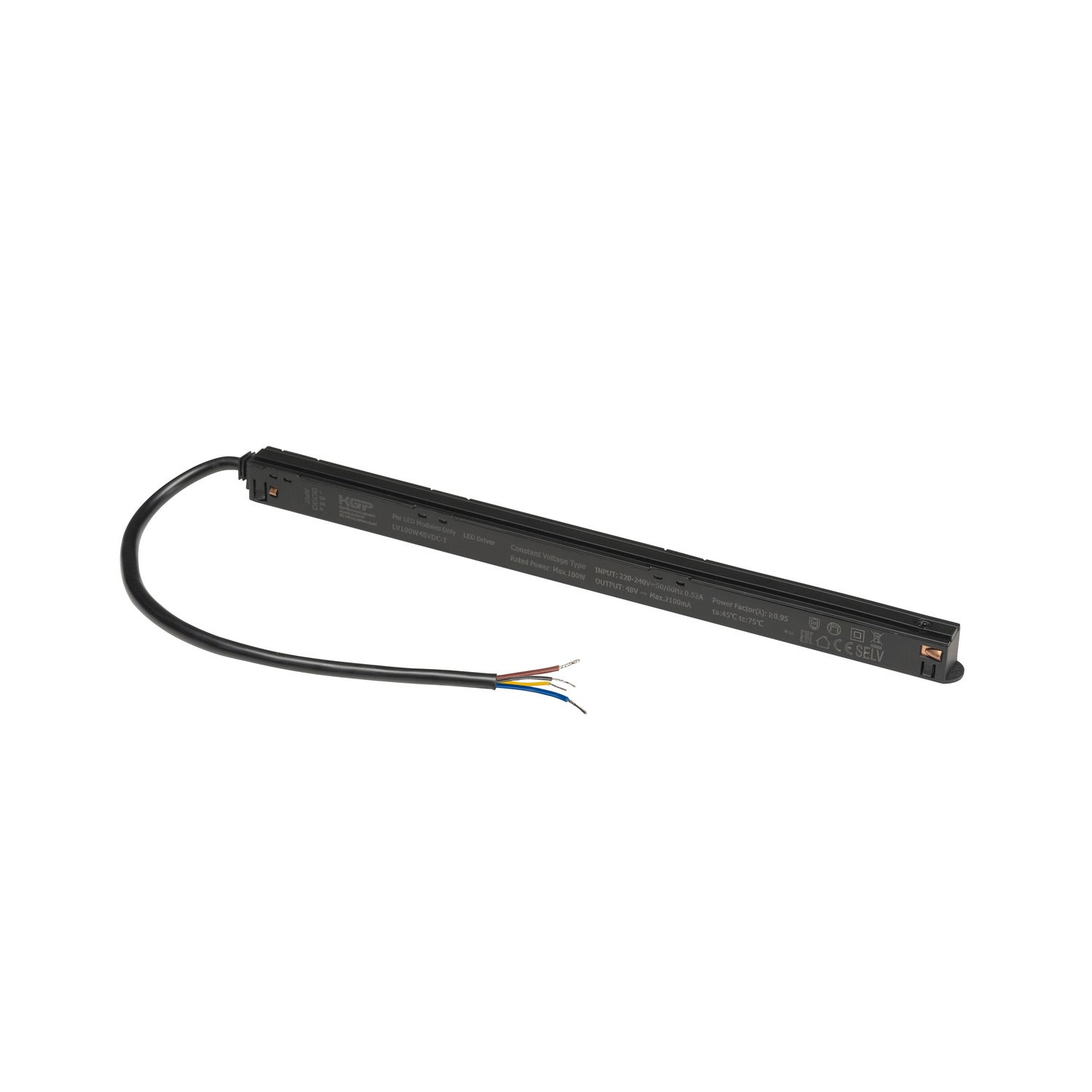 48V TRACK Intrack Power Supply 100W - SLV | Bellalite