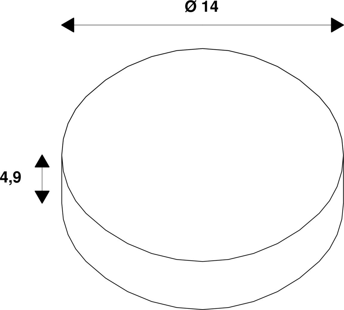 LALU® TETRA 14, Lampshade, Mix&Match, H:4.9 cm, Svart  - SLV | Bellalite