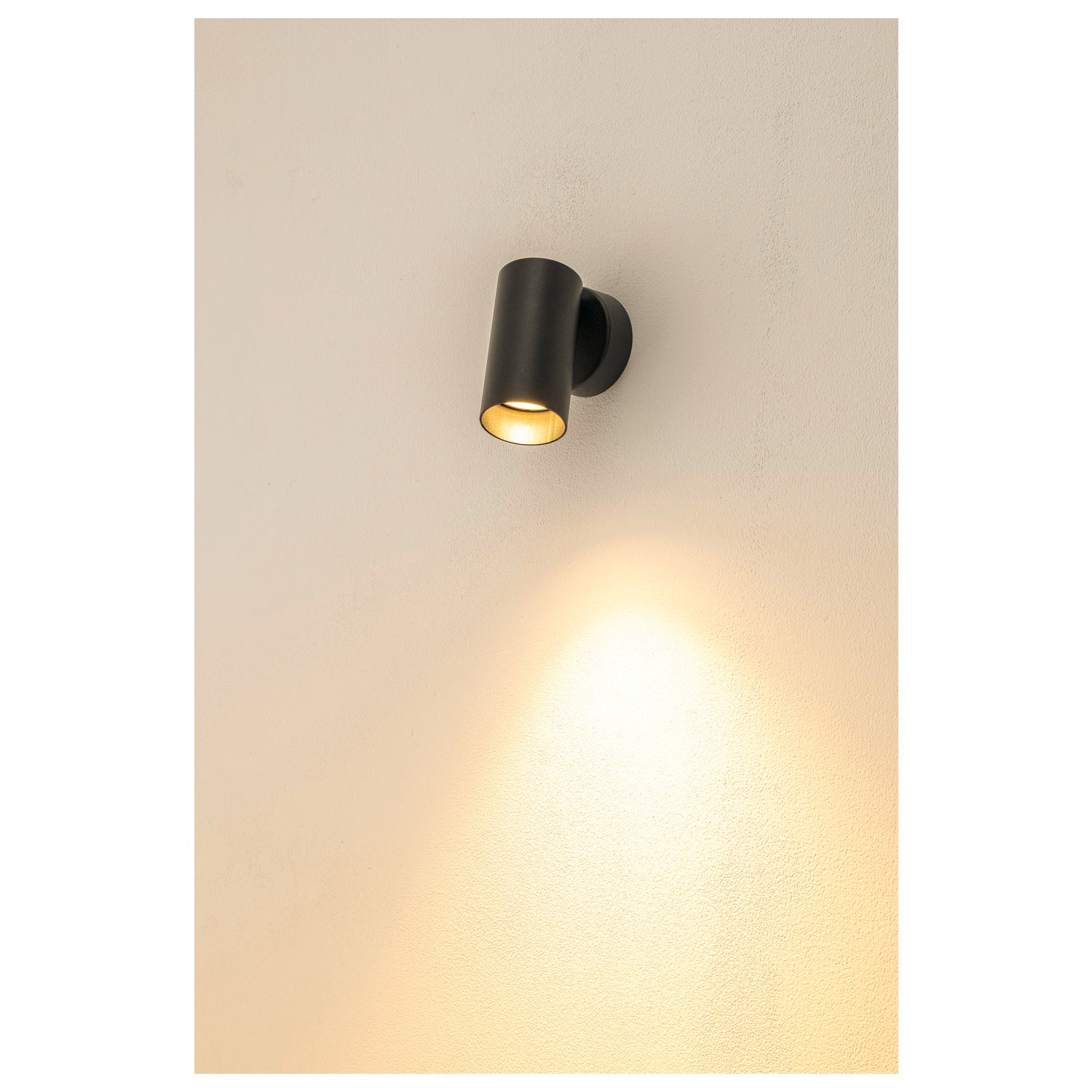 KAMI, wall and ceiling-mounted light, 1x max. 10W, GU10, Svart  - SLV | Bellalite