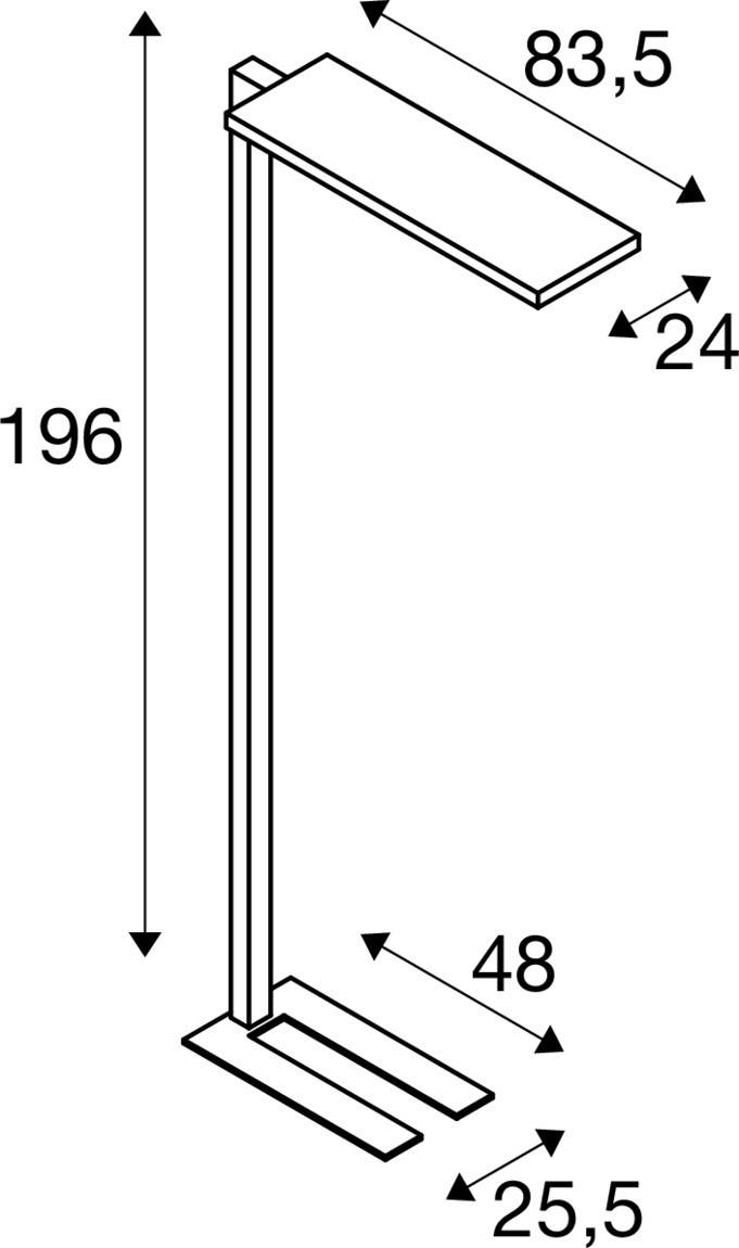 WORKLIGHT PRO, free-standing lamp, 100W, 4000K, Touch, Svart - SLV | Bellalite WORKLIGHT PRO, free-standing lamp, 100W, 4000K, Touch, Svart - SLV | Bellalite