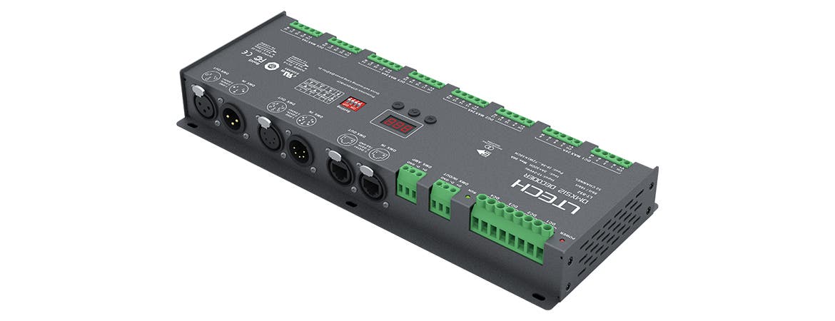 32CH DMX CV LED Dimmer 12-24V DC - LTECH | Bellalite 32CH DMX CV LED Dimmer 12-24V DC - LTECH | Bellalite
