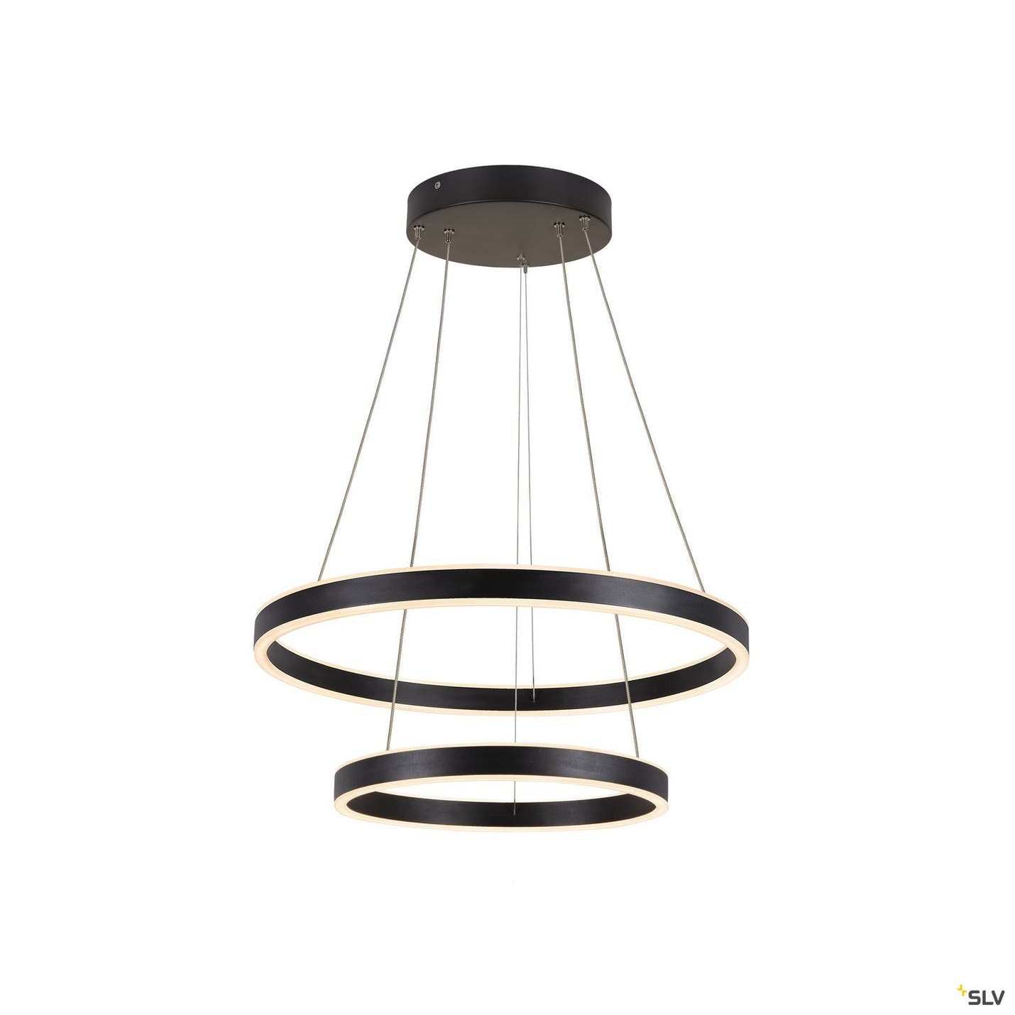 ONE DOUBLE PD PHASE UP/DOWN, Indoor LED pendan black CCT-sw. 2700/3000K - SLV | Bellalite ONE DOUBLE PD PHASE UP/DOWN, Indoor LED pendan black CCT-sw. 2700/3000K - SLV | Bellalite