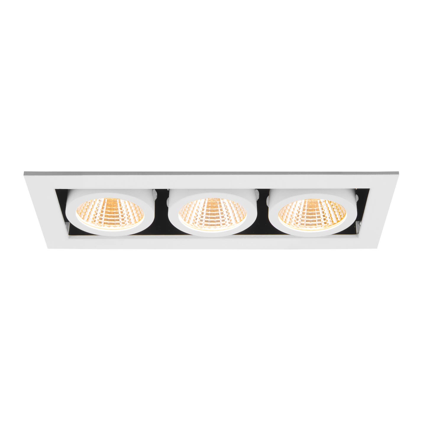 KADUX, recessed ceiling light, triple, 3000K, 38°, IP 20, square, Vit - SLV | Bellalite KADUX, recessed ceiling light, triple, 3000K, 38°, IP 20, square, Vit - SLV | Bellalite