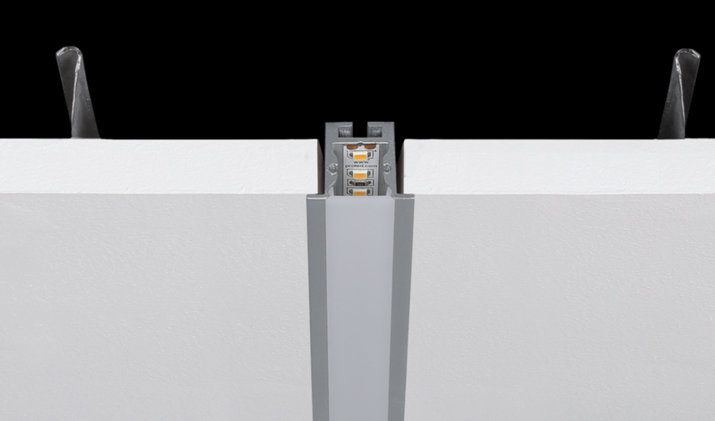 Aluminiumprofil S-Line Rec 24 ST, 2m Vit - PROLED | Bellalite