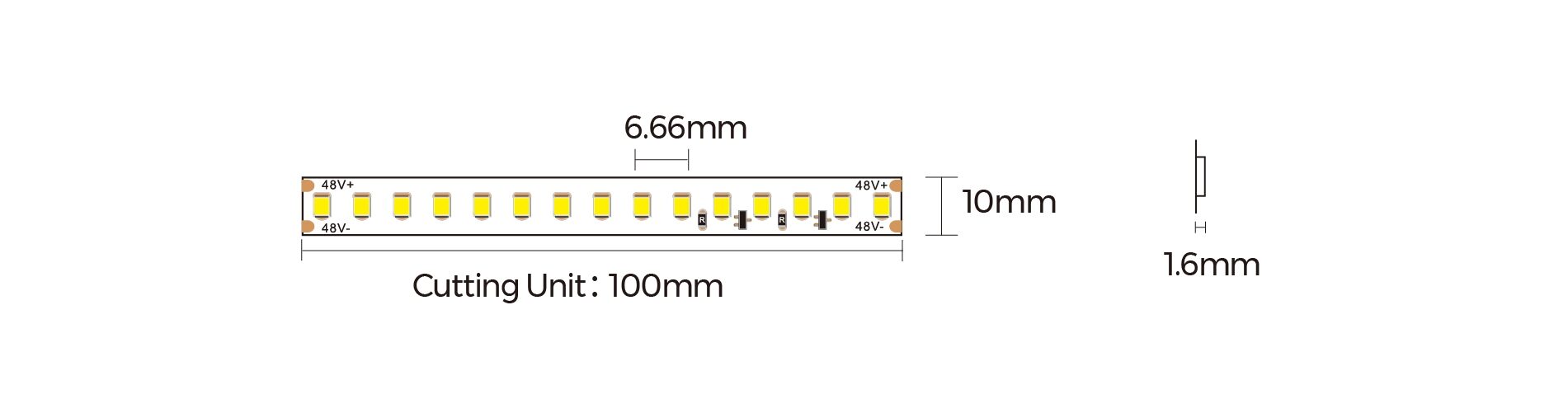 Colors LED-Strip DS8150 48V 3000K 20W/m IP20 - Colors | Bellalite