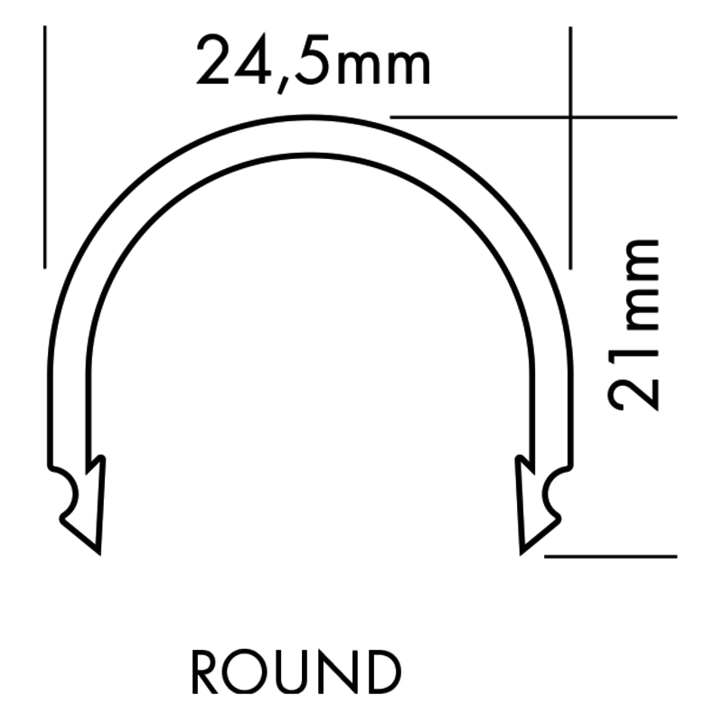 Plastic Cover M-Line Flat Break Proof, 2m - PROLED | Bellalite