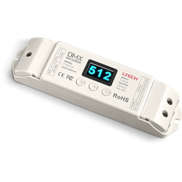 4CH DMX CV LED Dimmer 12-24V DC - LTECH | Bellalite 4CH DMX CV LED Dimmer 12-24V DC - LTECH | Bellalite