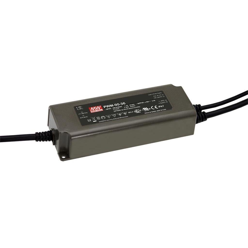 Mean Well PWM-90-12 ECO+ Dim 12V 90W IP67  - Mean Well | Bellalite