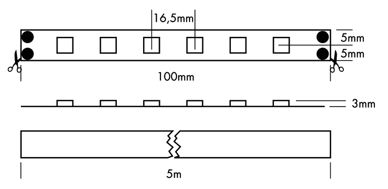 Flex Strip IP53 300 HE+ Mono, per meter - PROLED | Bellalite