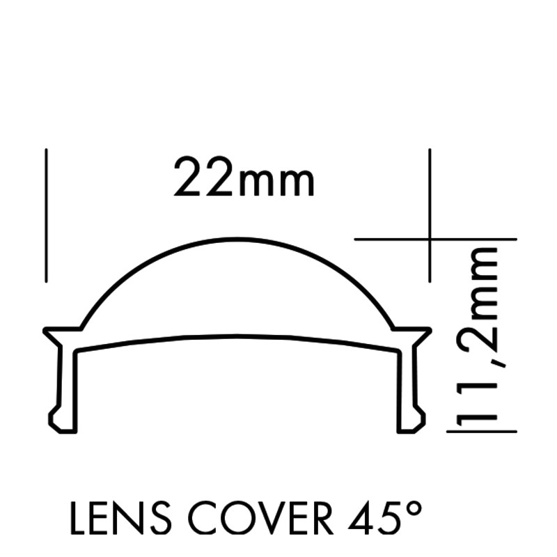 Plastic Cover M-Line Flat, 5m - PROLED | Bellalite