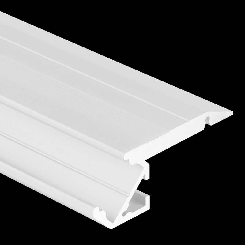 Aluminiumprofil S-Line Step Up, 3m Vit - PROLED | Bellalite